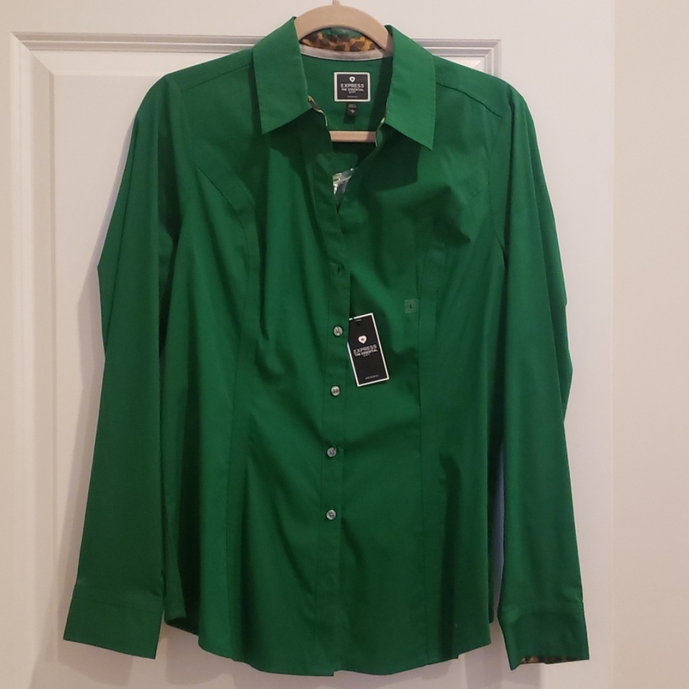 Button down collared shirt express